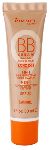 Rimmel Radiance BB krém 9 az 1-ben SPF 20 árnyalat Medium 30 ml