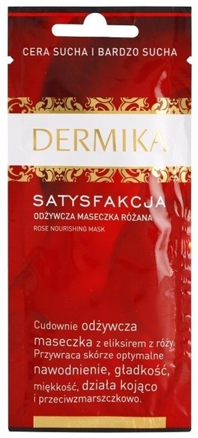 Dermika Satisfaction tápláló maszk száraz és nagyon száraz bőrre  10 ml