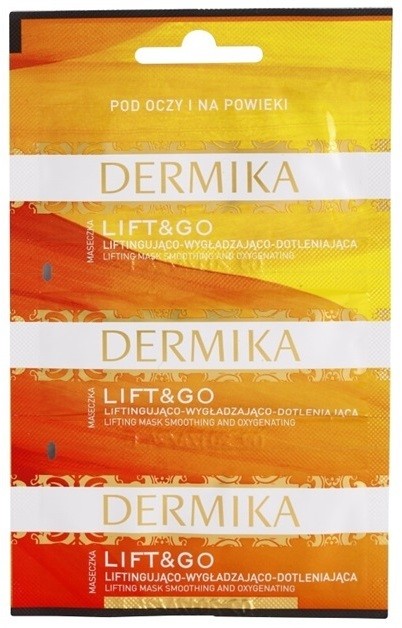 Dermika Lift & Go Liftinges- oxigénes maszk a szem köré  3 x 2 ml