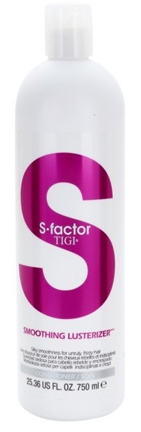 TIGI S-Factor Smoothing Lusterizer kondicionáló a rakoncátlan és töredezett hajra  750 ml