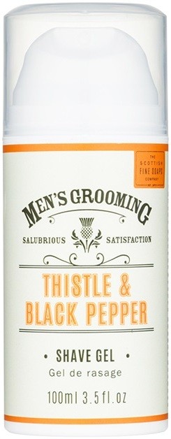 Scottish Fine Soaps Men’s Grooming Thistle & Black Pepper borotválkozási gél  100 ml