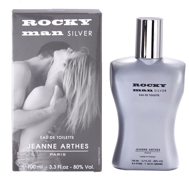 Jeanne Arthes Rocky Man Silver eau de toilette férfiaknak 100 ml