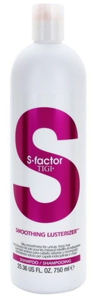 TIGI S-Factor Smoothing Lusterizer sampon a rakoncátlan és töredezett hajra  750 ml