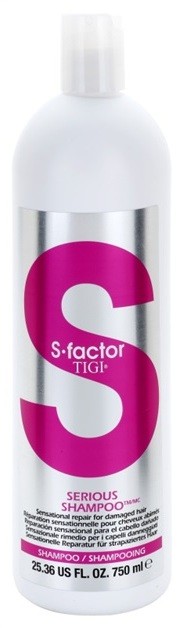TIGI S-Factor Serious megújító sampon a károsult hajra  750 ml