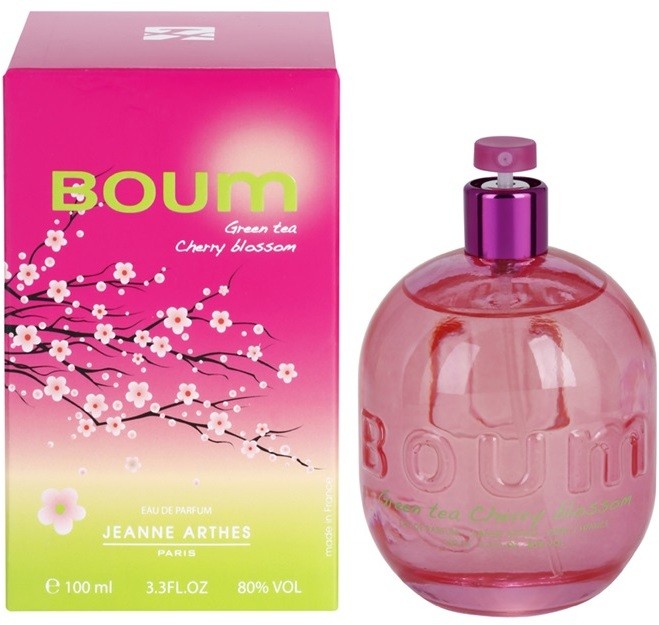 Jeanne Arthes Boum Green Tea Cherry Blossom eau de parfum nőknek 100 ml