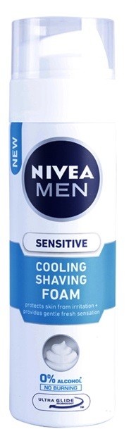 Nivea Men Sensitive borotválkozási hab hűsítő hatással  200 ml