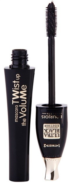 Bourjois Twist Up The Wolume szempillaspirál a dús pillákért 2in1 kefével árnyalat Ultra Black 8 ml
