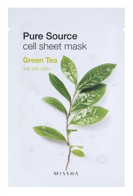 Missha Pure Source arcmaszk nyugtató hatással Green Tea 21 g