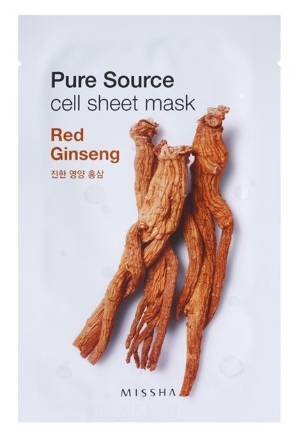 Missha Pure Source arcmaszk energizáló hatással Red Ginseng 21 g