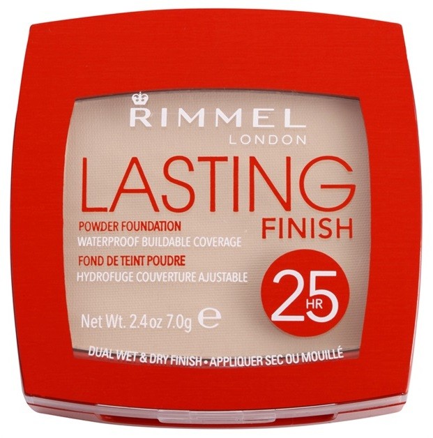 Rimmel Lasting Finish 25H ultra könnyű állagú púder árnyalat 001 Light Porcelain 7 g