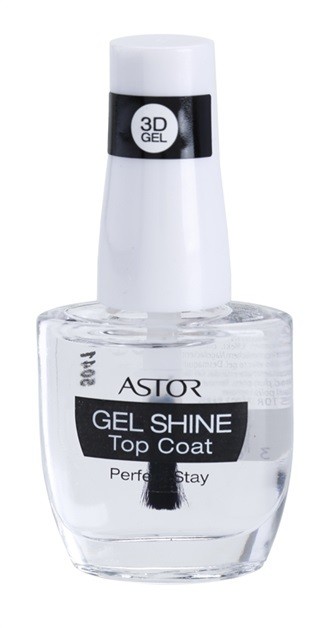 Astor Perfect Stay 3D Gel Shine fedő és védő magas fényű körömlakk  12 ml