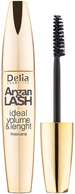 Delia Cosmetics Argan Lash dúsító, hosszabbító szempillaspirál, mely szétválasztja a pillákat árnyalat Black 12 ml