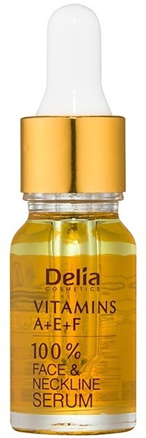 Delia Cosmetics Professional Face Care Vitamins A+E+F ránctalanító szérum az arcra és dekoltázsra  10 ml