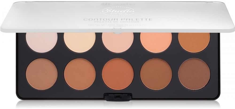 BHcosmetics Studio Pro arckontúr paletta élénkítővel  22 g