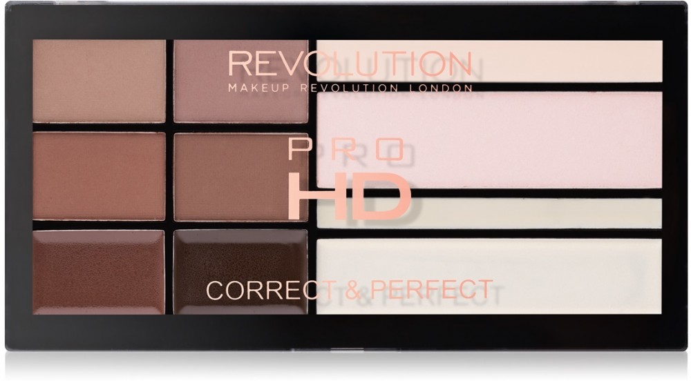 Makeup Revolution Pro HD Brows paletta a szemöldök sminkeléséhez  20,5 g