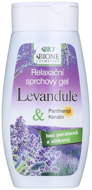 Bione Cosmetics Lavender relaxáló tusfürdő gél  250 ml