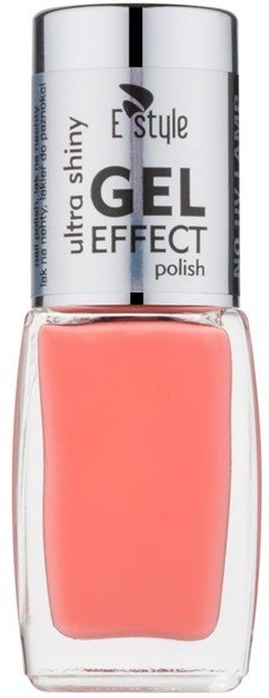 E style Gel Effect géles körömlakk UV/LED lámpa használata nélkül árnyalat 04 Coral 10 ml