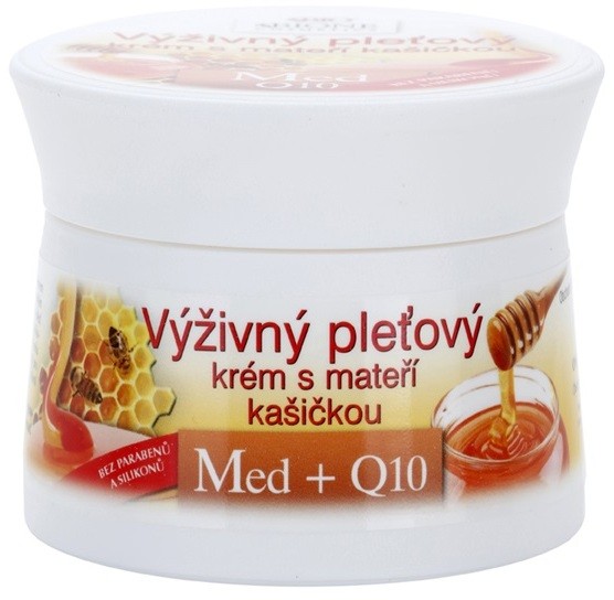 Bione Cosmetics Honey + Q10 tápláló krém méhpempővel  51 ml