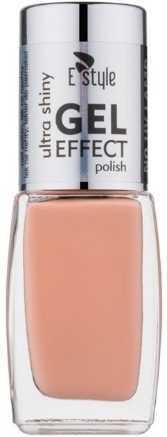 E style Gel Effect géles körömlakk UV/LED lámpa használata nélkül árnyalat 18 Sherbert 10 ml