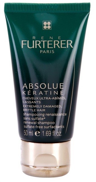 Rene Furterer Absolue Kératine megújító sampon a nagyon károsult hajra  50 ml