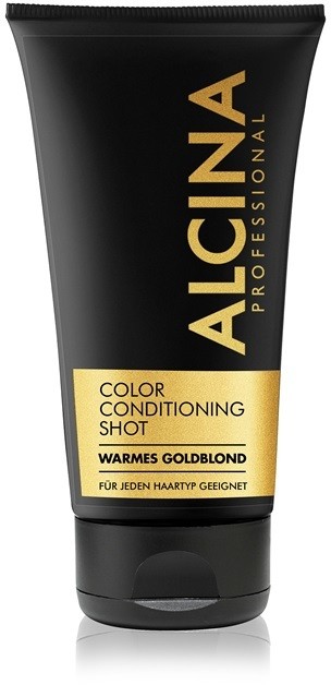 Alcina Color Conditioning Shot Gold tonizáló balzsam a hajszín élénkítéséért árnyalat Warm Gold Blond 150 ml