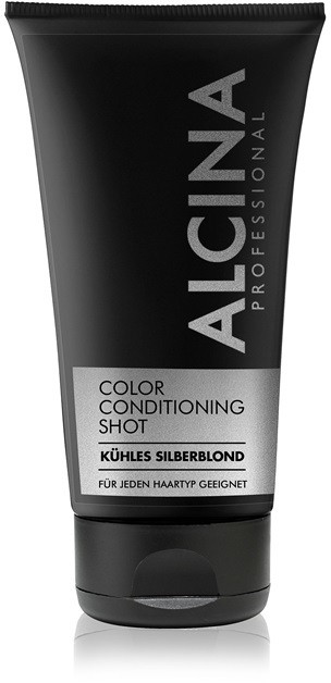 Alcina Color Conditioning Shot Silver tonizáló balzsam a hajszín élénkítéséért árnyalat Cold Silver Blond 150 ml