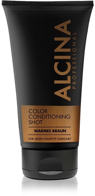 Alcina Color Conditioning Shot Brown tonizáló balzsam a hajszín élénkítéséért árnyalat Warm Brown 150 ml