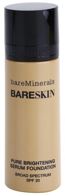 BareMinerals bareSkin® bőrvilágosító alapozó szérum SPF 20 árnyalat 08 Bare Beige 30 ml