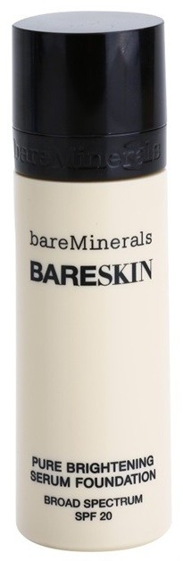 BareMinerals bareSkin® bőrvilágosító alapozó szérum SPF 20 árnyalat 03 Bare Linen 30 ml