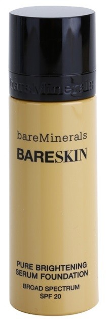 BareMinerals bareSkin® bőrvilágosító alapozó szérum SPF 20 árnyalat 09 Bare Nude 30 ml