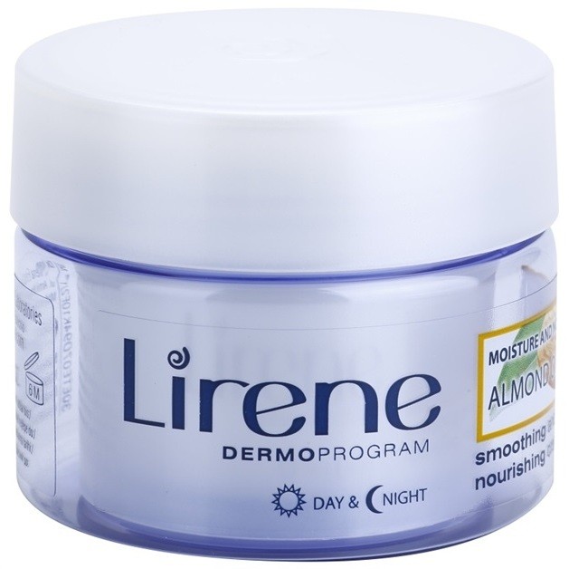 Lirene Moisture & Nourishment bőrlágyító és tápláló krém mandulaolajjal  50 ml