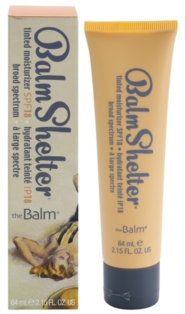 theBalm BalmShelter hidratáló krém tonizáló SPF 18 árnyalat Lighter than Light SPF 18  64 ml