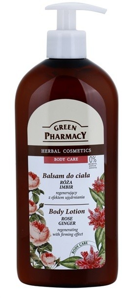 Green Pharmacy Body Care Rose & Ginger regeneráló testápoló tej feszesítő hatással  500 ml