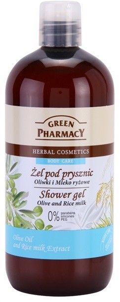 Green Pharmacy Body Care Olive & Rice Milk tusfürdő gél  500 ml