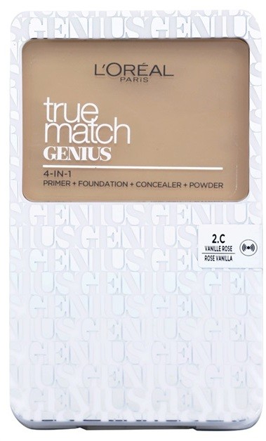 L’Oréal Paris True Match Genius kompakt make - up 4 in 1 árnyalat 2.C Rose Vanilla SPF 30 7 g