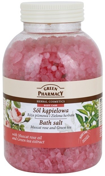 Green Pharmacy Body Care Muscat Rose & Green Tea fürdősó  1300 g