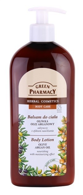 Green Pharmacy Body Care Olive & Argan Oil tápláló testápoló tej hidratáló hatással  500 ml