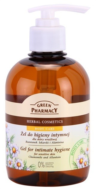 Green Pharmacy Body Care Chamomile & Allantoin gél intim higiéniára az érzékeny bőrre  370 ml