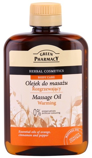 Green Pharmacy Body Care melegítő masszázsolaj  200 ml