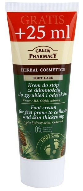 Green Pharmacy Foot Care lábápoló krém bőrkeménykedésre hajlamos lábra  75 ml