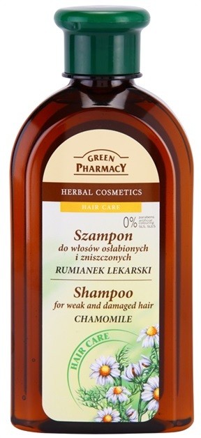 Green Pharmacy Hair Care Chamomile sampon a meggyengült és sérült hajra  350 ml