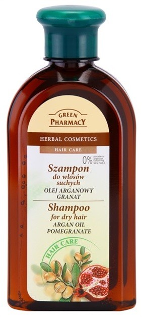 Green Pharmacy Hair Care Argan Oil & Pomegranate sampon száraz hajra  350 ml