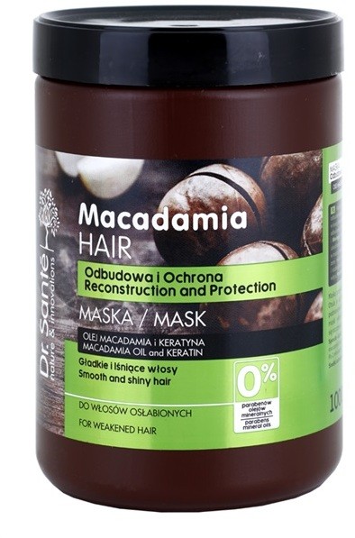 Dr. Santé Macadamia krémes maszk meggyengült hajra  1000 ml
