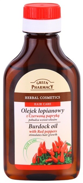Green Pharmacy Hair Care Red Peppers hajnövekedést serkentő bojtorján olaj  100 ml