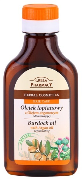 Green Pharmacy Hair Care Argan Oil bojtorján olaj hajra regeneráló hatással  100 ml