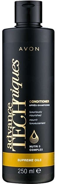 Avon Advance Techniques Supreme Oils intenzív tápláló kondicionáló luxus olajokkal minden hajtípusra  250 ml