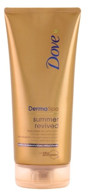 Dove DermaSpa Summer Revived színező tej Medium to Dark 200 ml