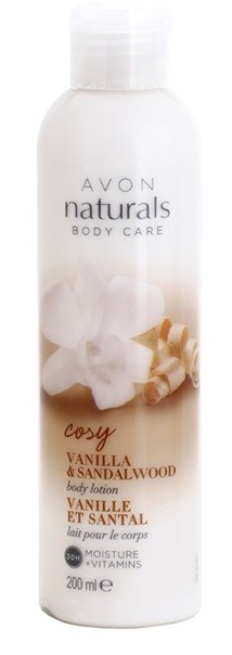 Avon Naturals Body testápoló tej vaníliával és szantálfával  200 ml