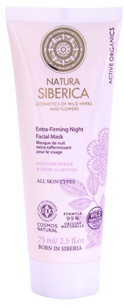 Natura Siberica Active Organics feszesítő éjszakai maszk  75 ml