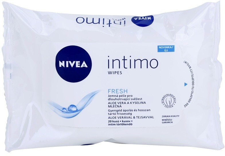 Nivea Intimo Fresh papírtörlők az intim higiéniához  20 db